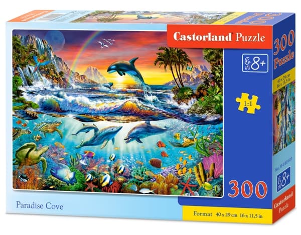 Castorland Paradise Cove 300 pcs, 300 styck, Flora, 8 År