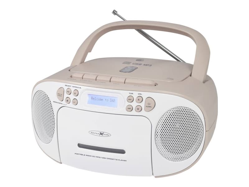 CD-radio Reflexion Reflexion DAB-, DAB, FM Vit, rosa