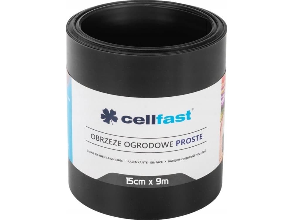 Cellfast trädgårdskantning rak sort x 9