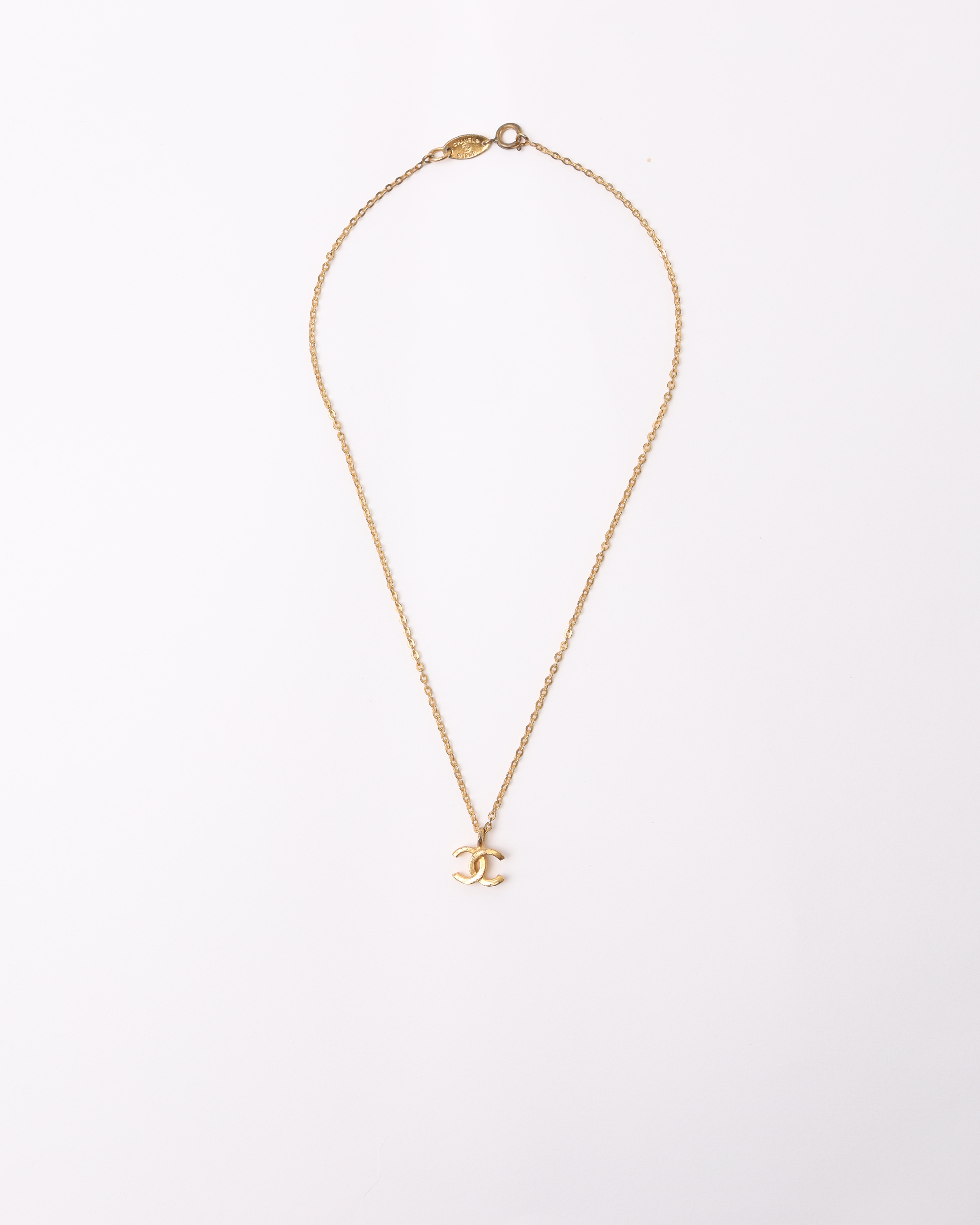 CHANEL Coco Mark Gold-toned Necklace
