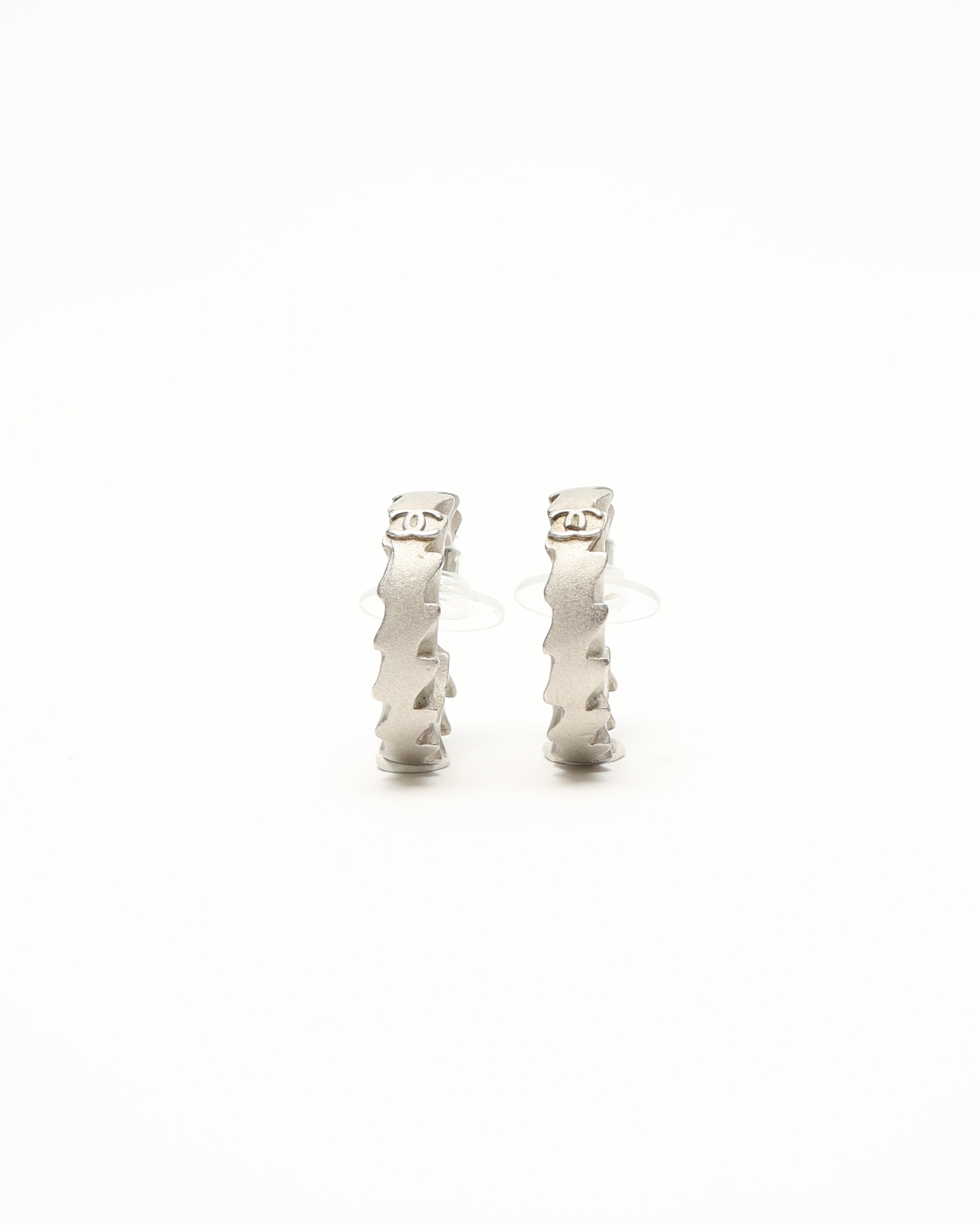 CHANEL Coco Mark Hoop Earrings
