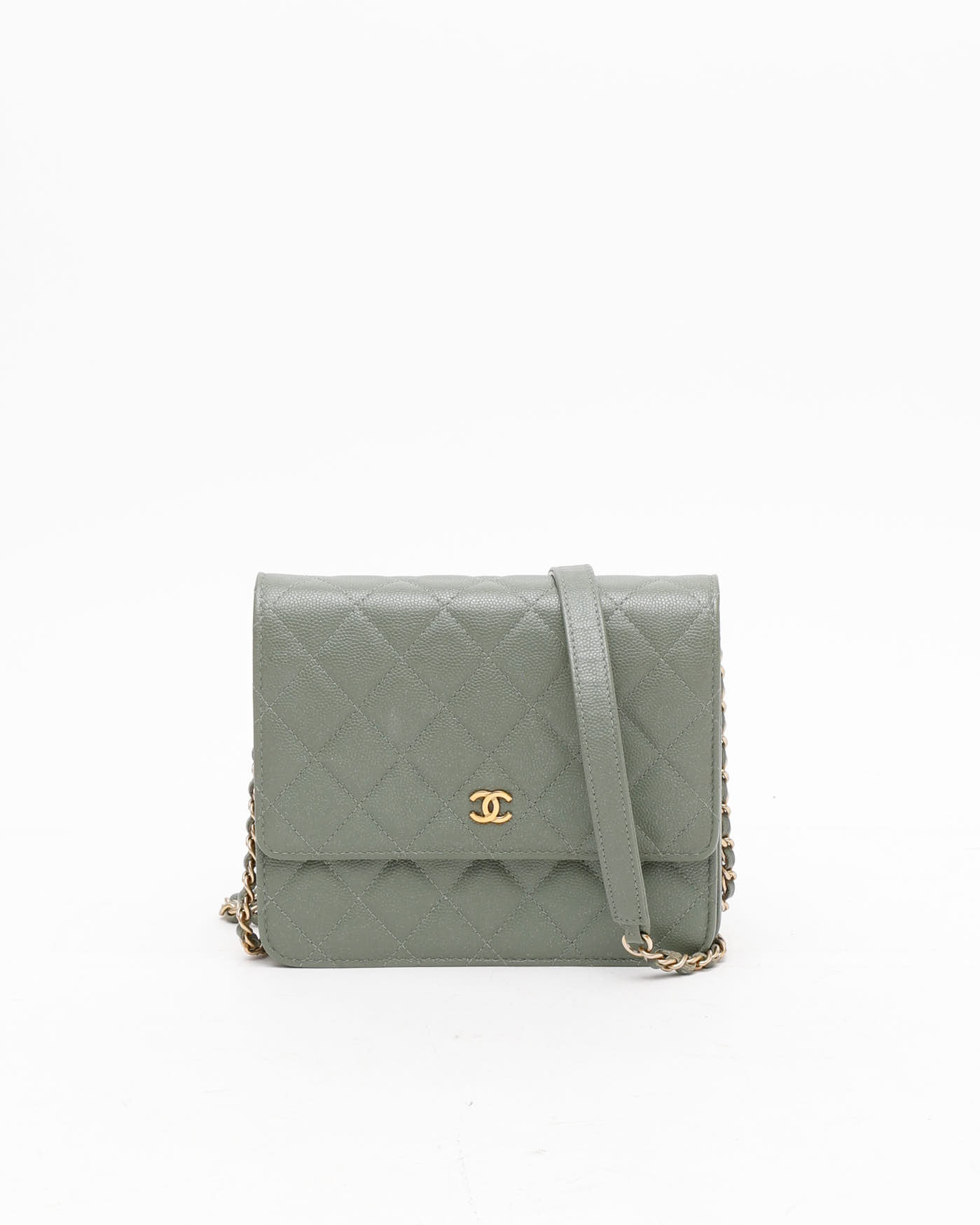 Chanel Square Caviar Wallet On Chain Bag