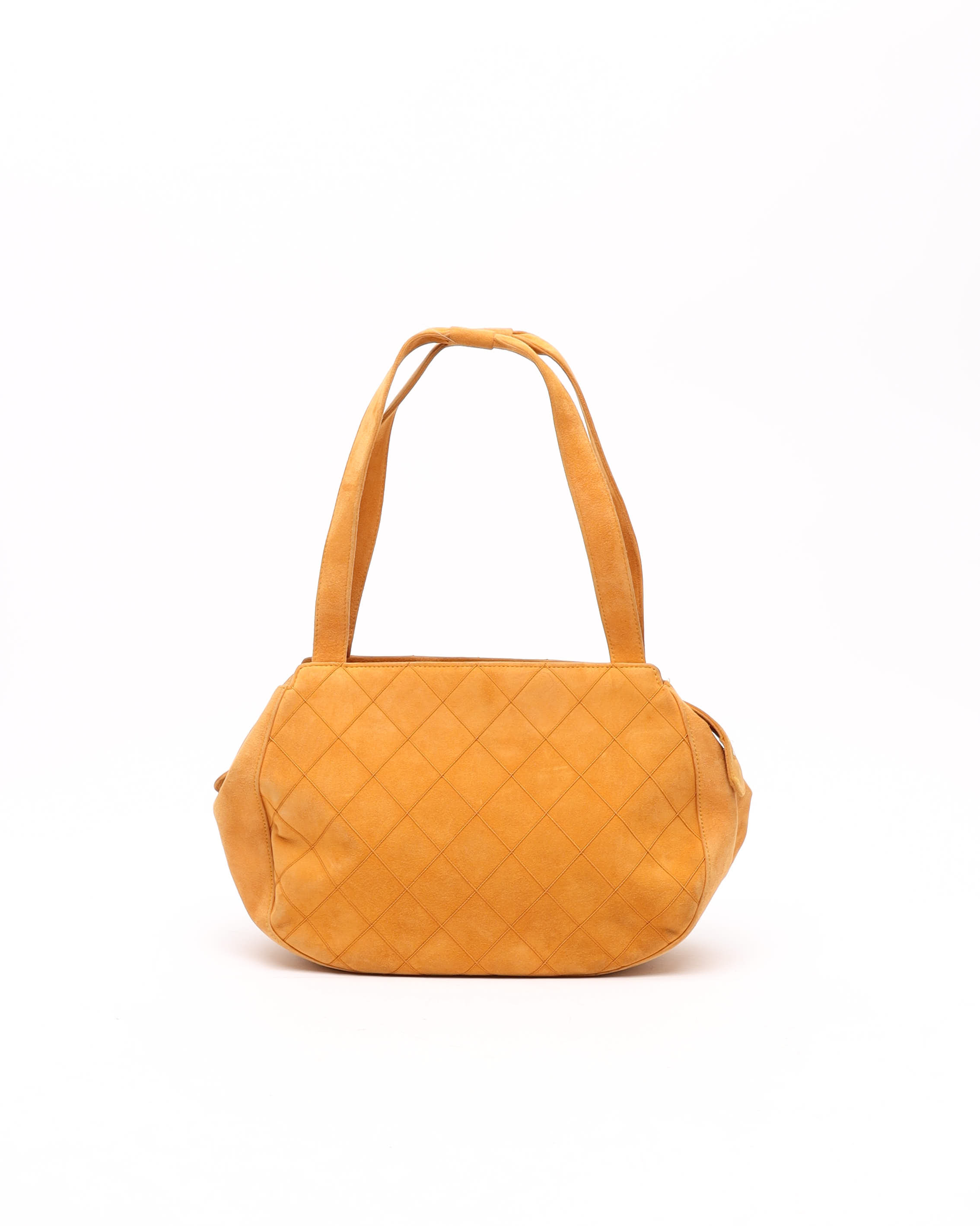 Chanel Suede Matelasse Shoulder Bag