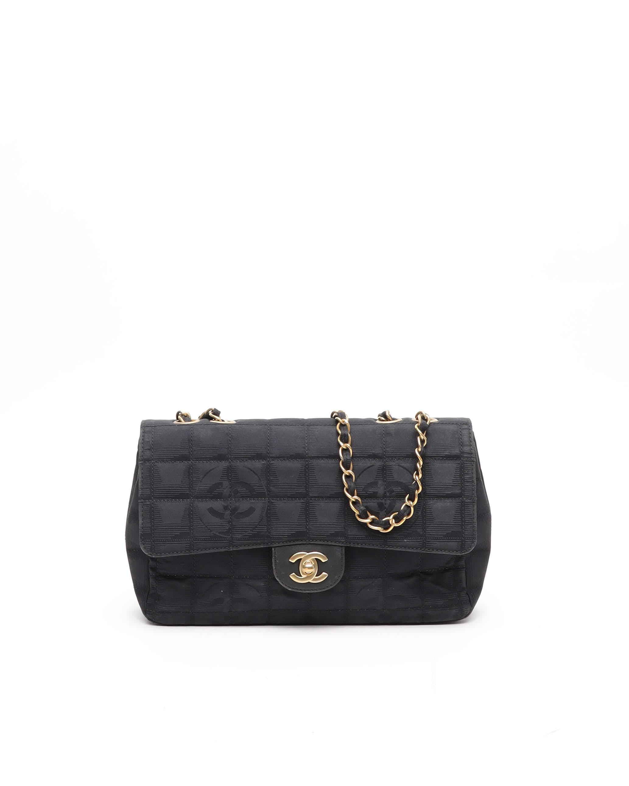 CHANEL Travel Line Chocolate Bar Flap Bag