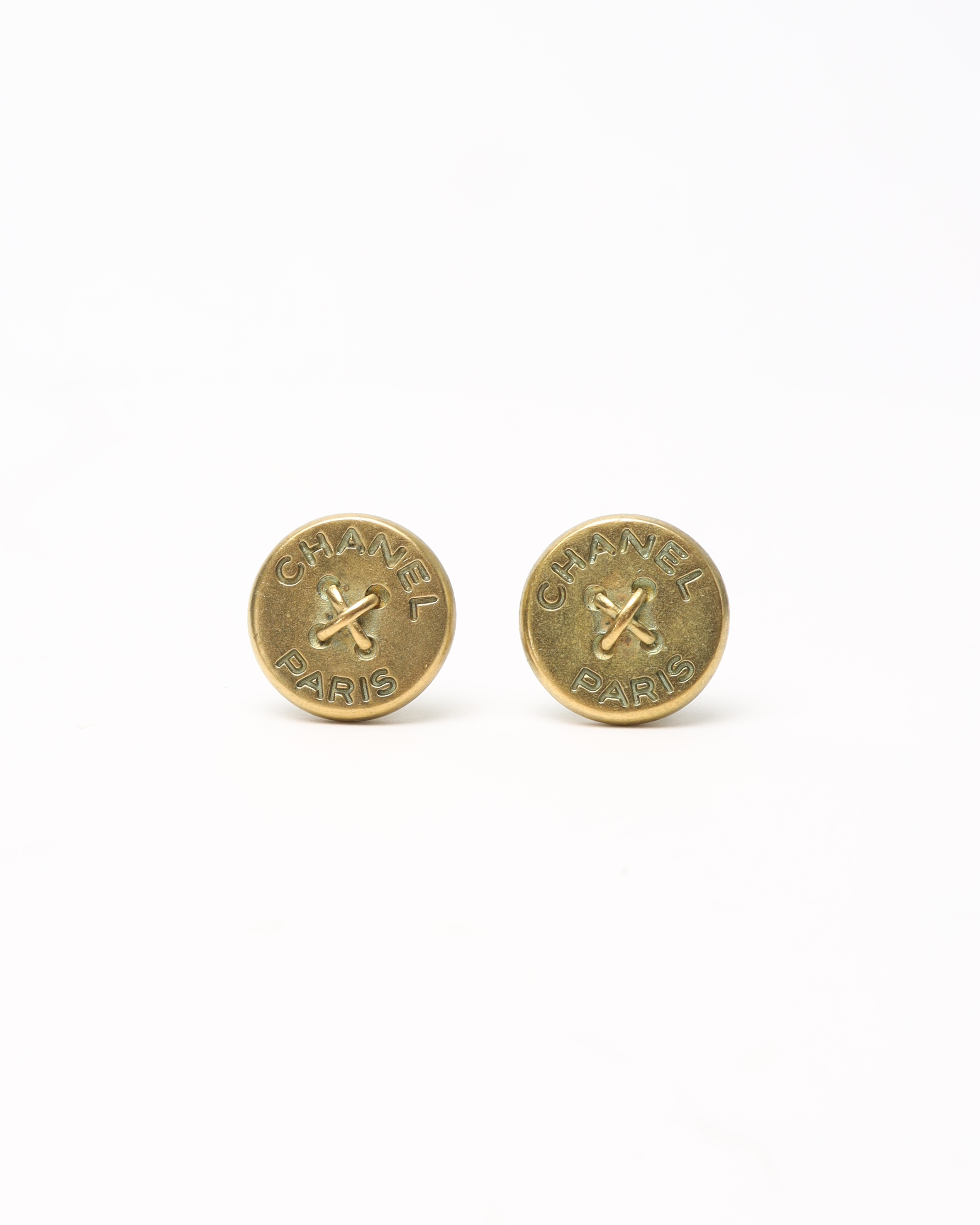 CHANEL Vintage Coin Clip-on Earrings