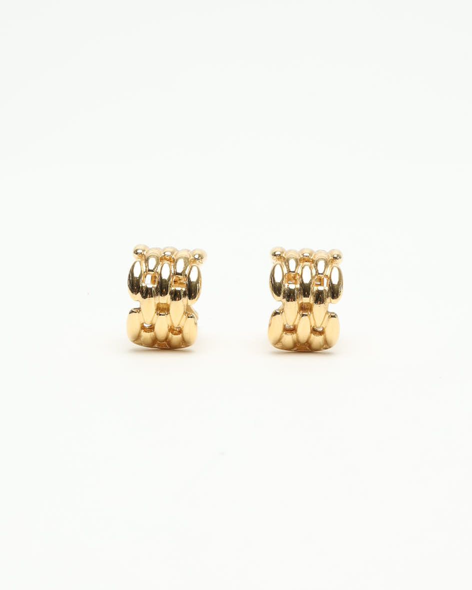 Christian Dior Gold Clip On Earrings