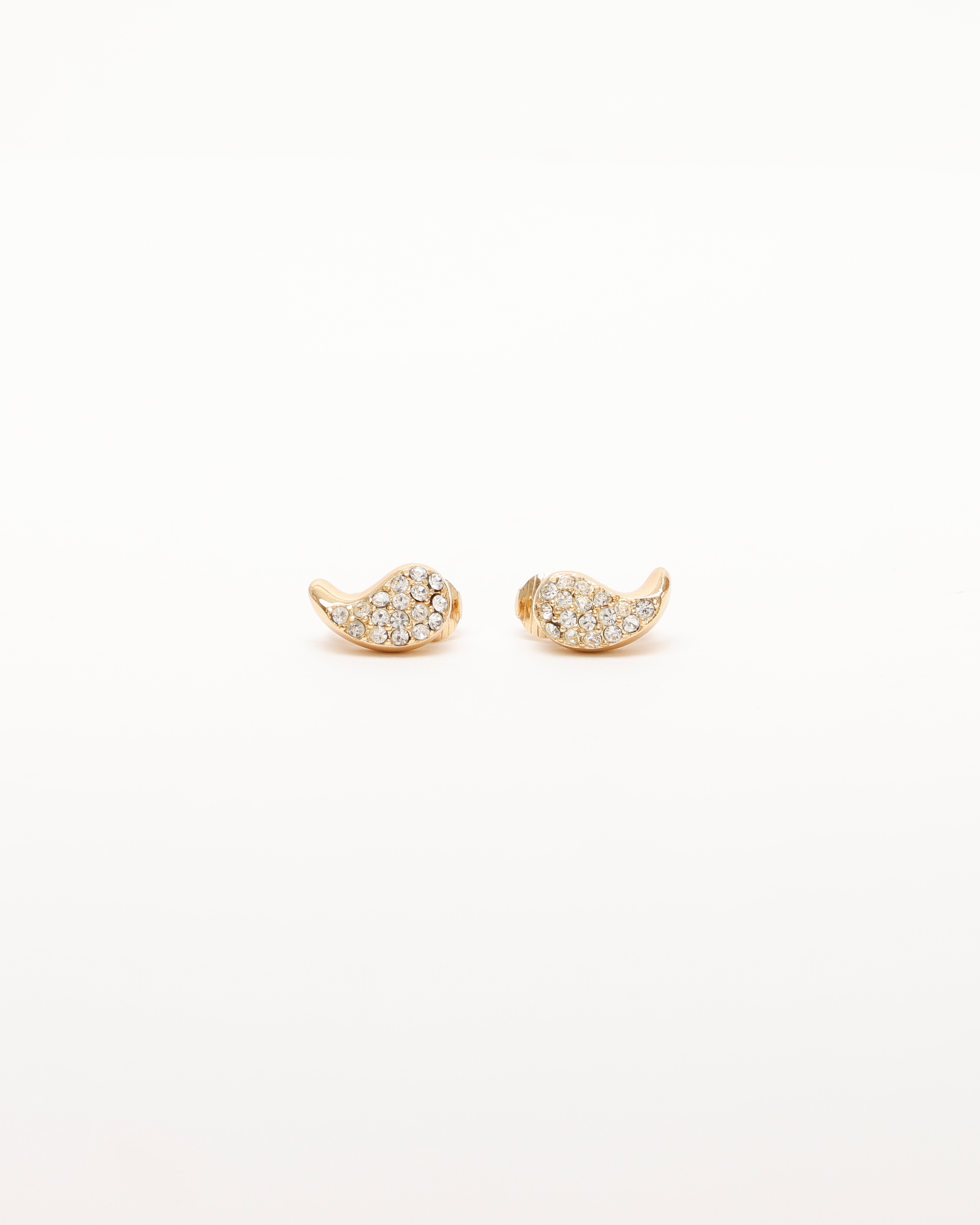 CHRISTIAN DIOR Rhinestone Clip-on Earrings
