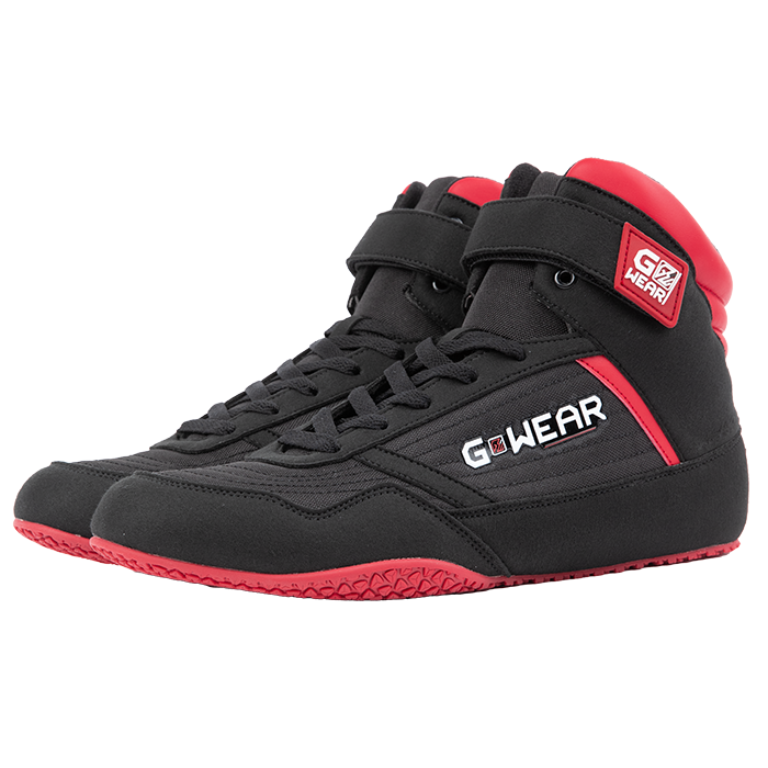 Classic High Tops, black/red