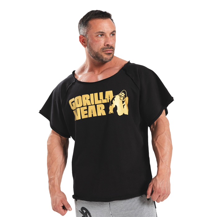 Classic Workout Top, Black/Gold