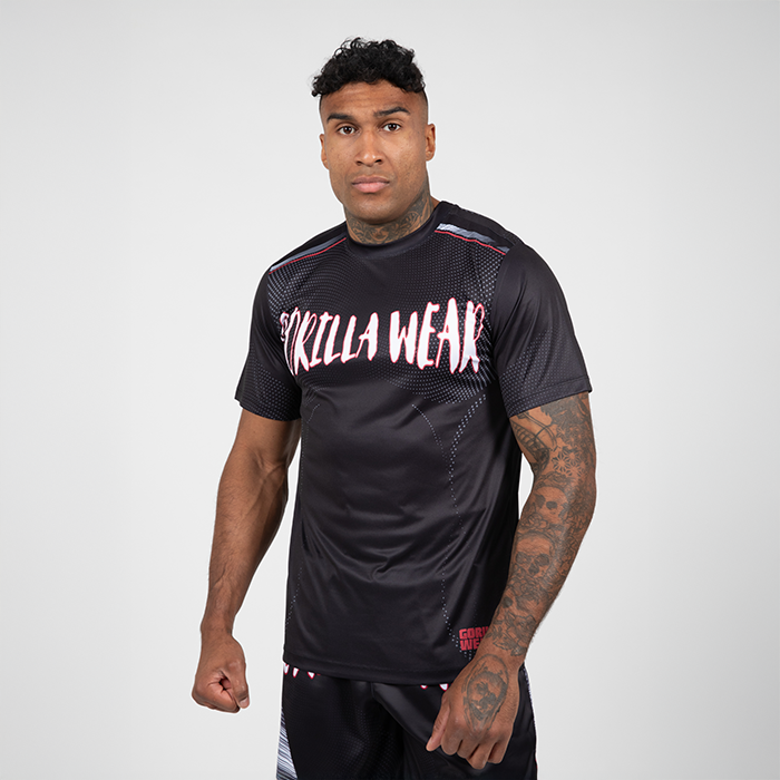 Clayton T-Shirt Svart Röd