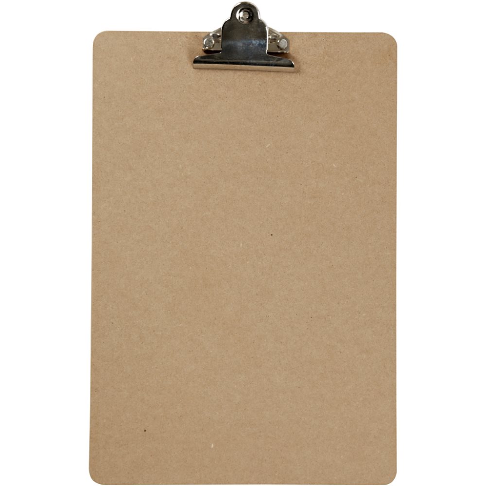 Clipboard Skrivplatta Naturfärgad A4 1-pack