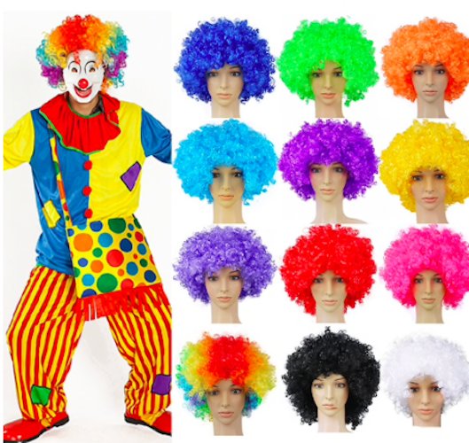 Clownperuk 10 färger