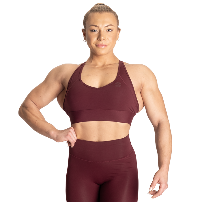 Core Sports Bra, Maroon