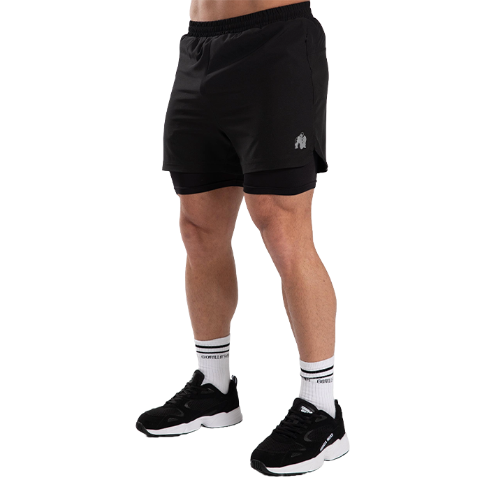 Cortez 2-In-1 Shorts, Black
