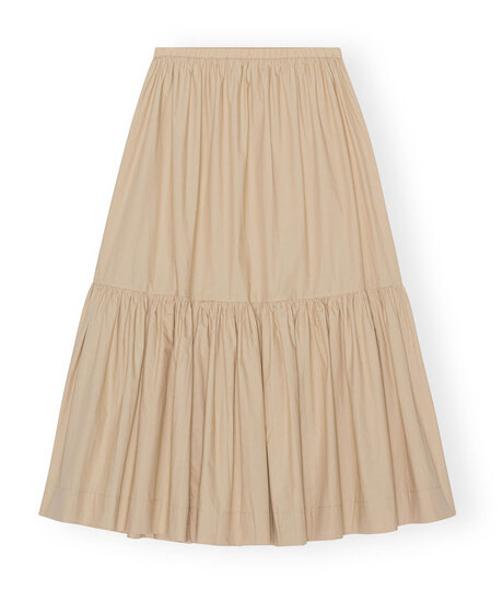 Cotton PoplinMaxi Skirt