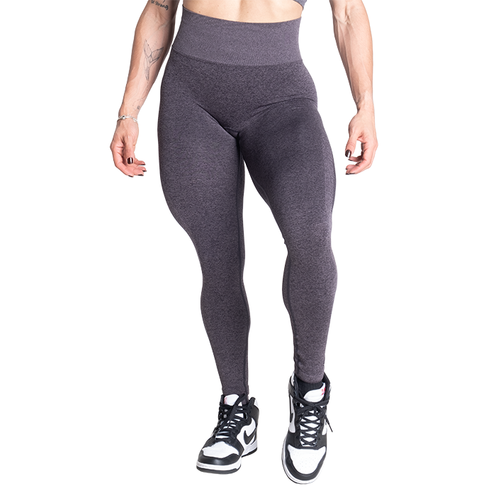Curve Scrunch Leggings, Black Melange