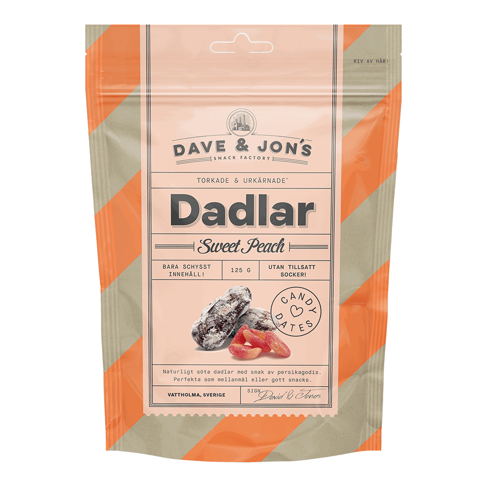 Dave & Jon's Dadlar Sweet Peach Candy Dates