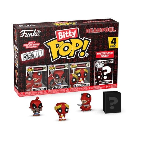 Deadpool Bitty POP- Vinyl Figure 4-Pack Dinopool 2,5 cm POP- Figures Deadpool