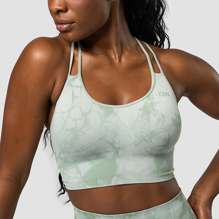 Define Seamless Tie Dye Sport-bh Grön