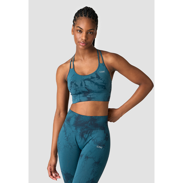 Define Seamless Tie Dye Sport-bh Turkos