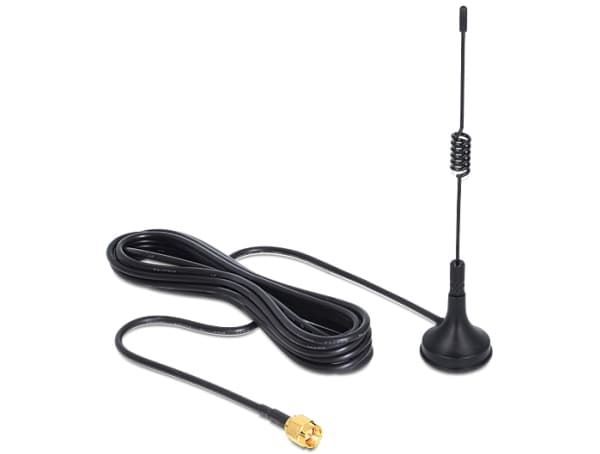 Delock ISM 433 MHz Antenna - Antenn - 12-4 cm - 3 dBi - rundstrålande - svart