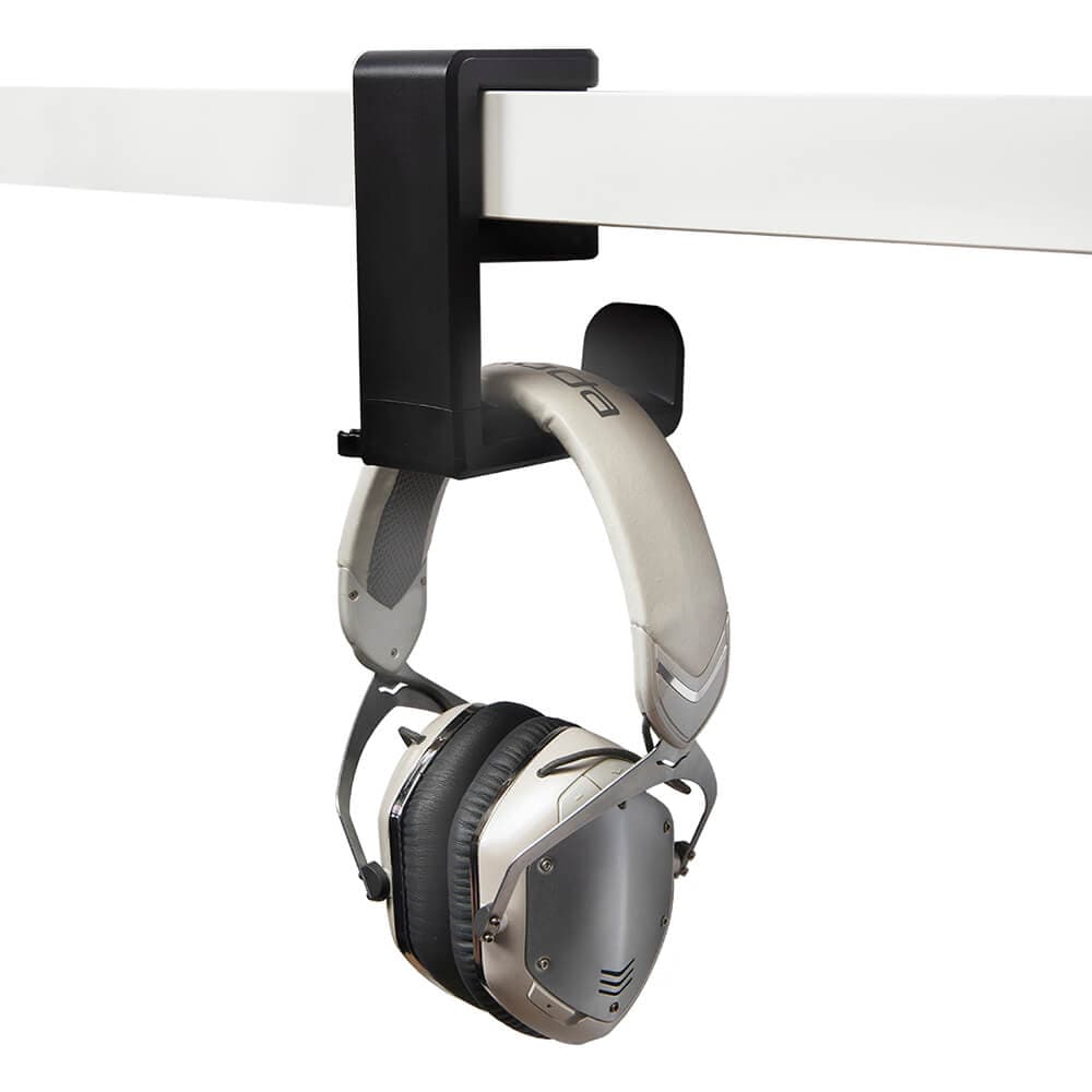 DESIRE2 Hållare för Hörlur/Headset Svart Monterat på skrivbordsskiva
