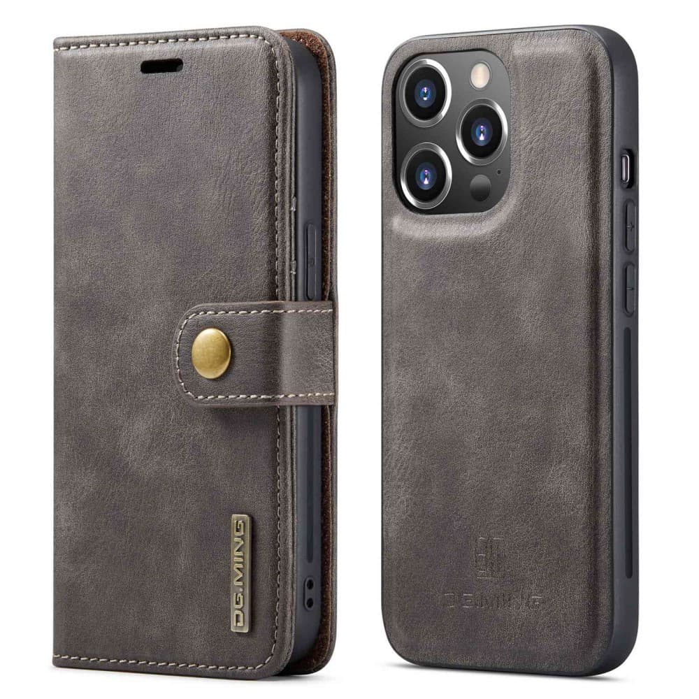 DG-MING iPhone 14 Pro 2in1 Magnet Fodral / Skal Grå