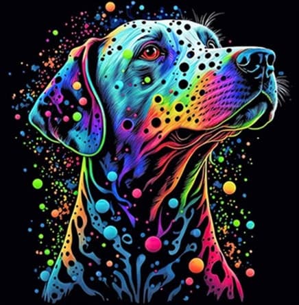 Diamond Painting / Diamantmålning - 30x40cm - Hund