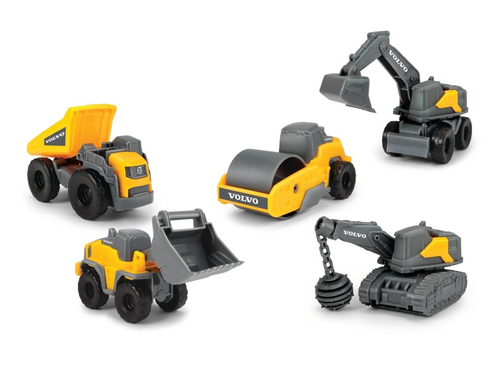 Dickie Toys Volvo Byggfordon 5-Pack