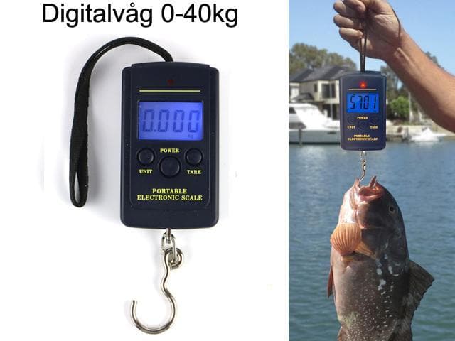 Digital våg fiskevåg 0 ven för bagage mm