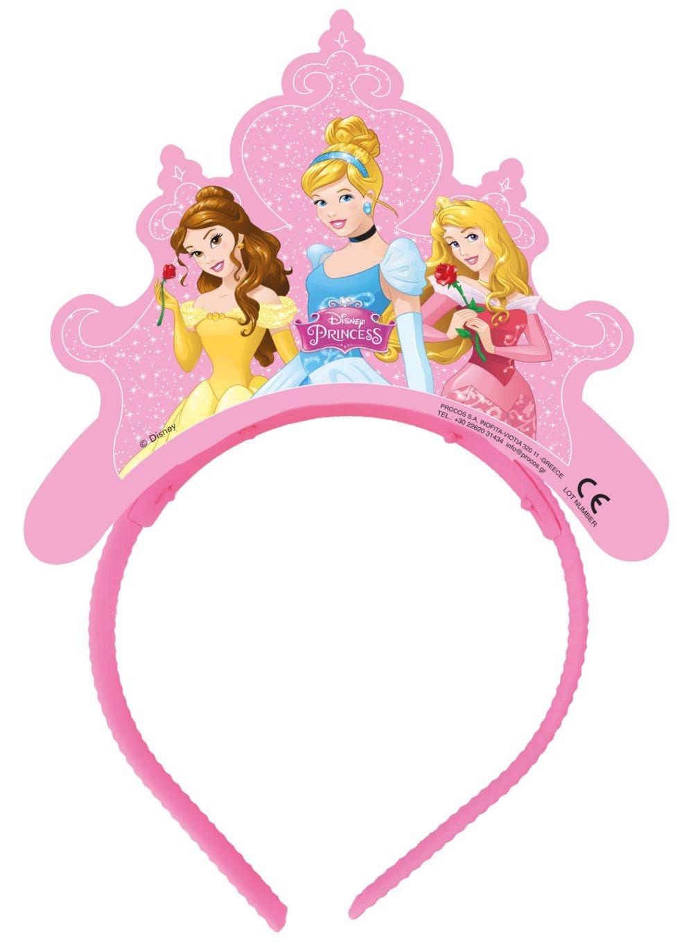 Disney princess diadem tiara 4 st hattar party hatt prinsessa