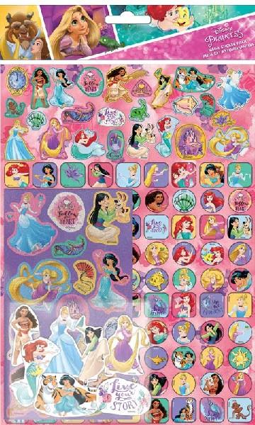 Disney Princess Megapack 150 st klistermärken pyssel dekoration