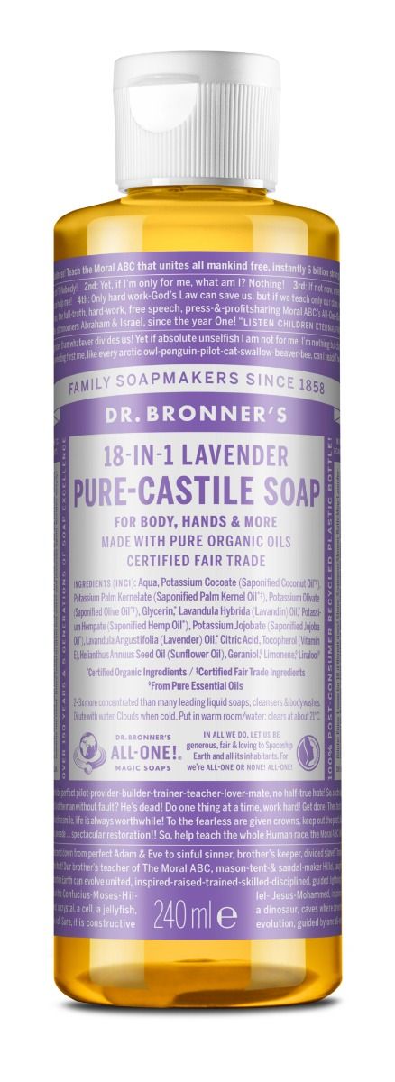 Dr-Bronner's Pure Castile Liquid Soap Lavender 240 ml