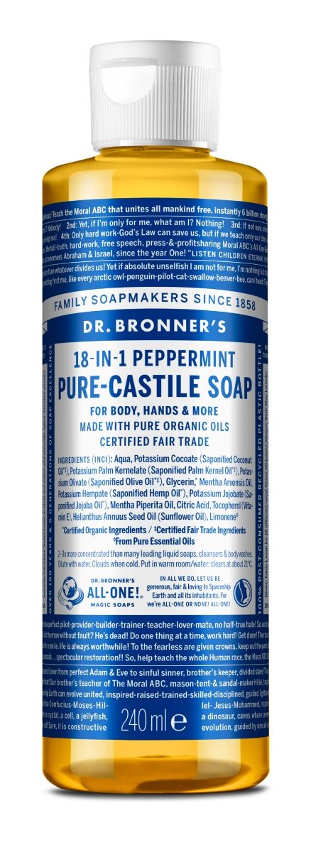 Dr-Bronner's Pure Castile Liquid Soap Peppermint