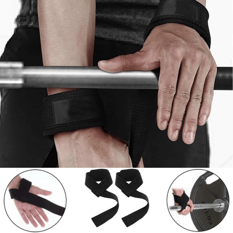 Dragremmar för Styrketräning - Gym Straps Svart