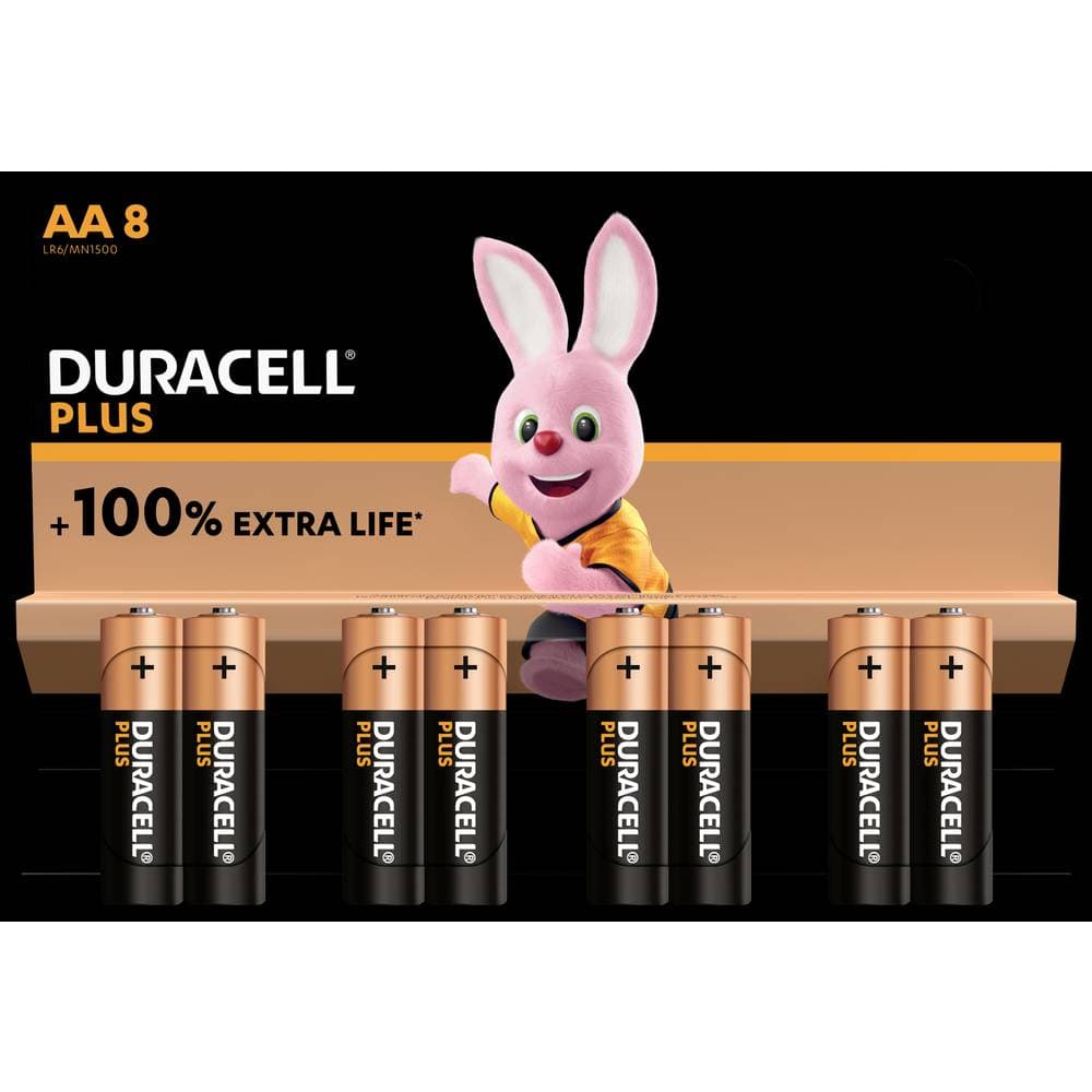 Duracell Plus-AA K8 Batteri AA (R6) Alkaliskt 1-5 V 8 st