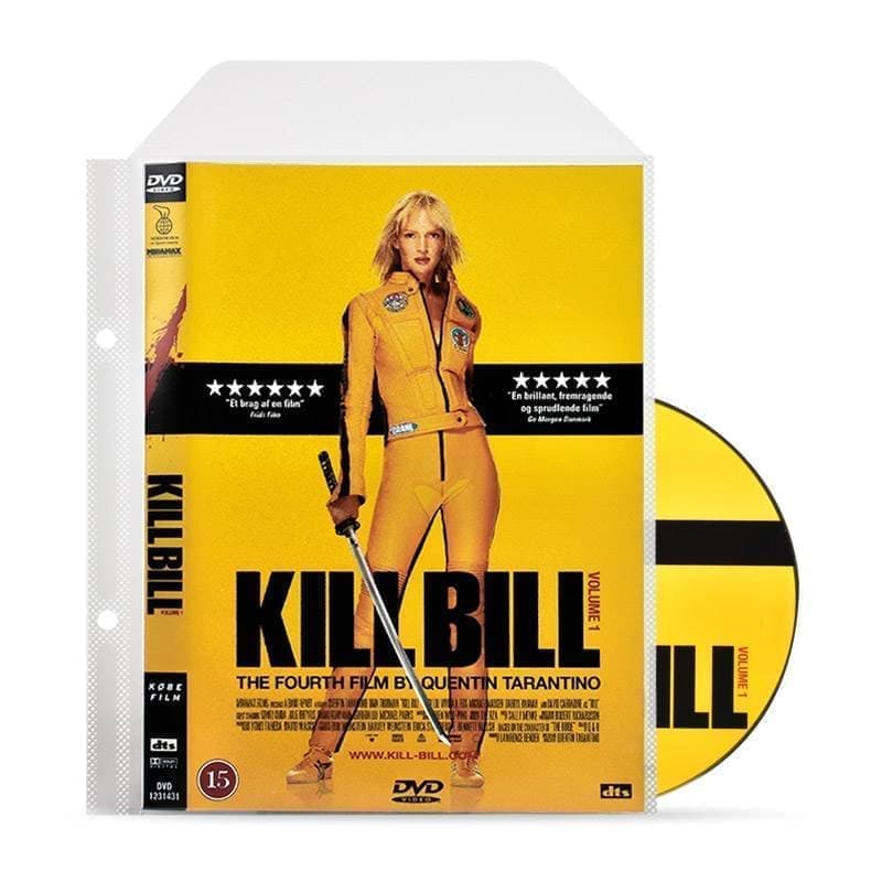 DVD fickor med ringpärmshål för DVD förvaring – 100 st