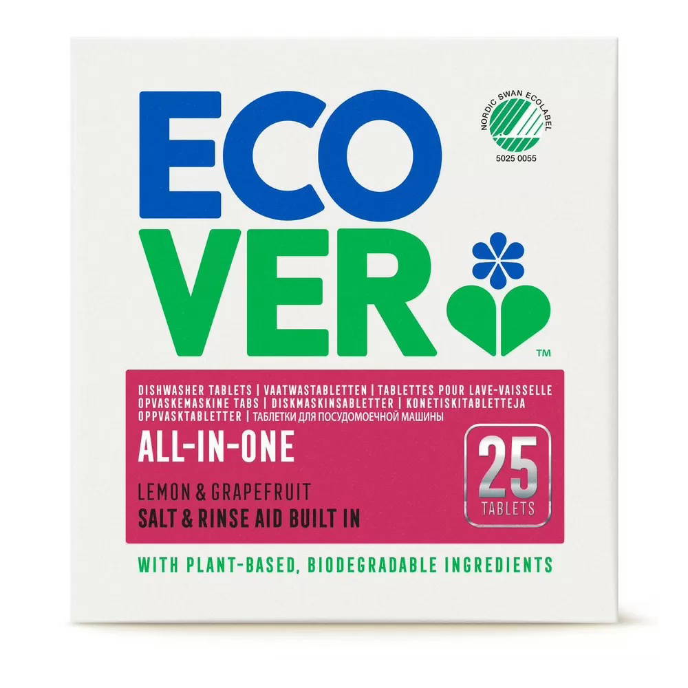 Ecover Maskindiskmedel Tabletter Citrus All-in-One 25 st
