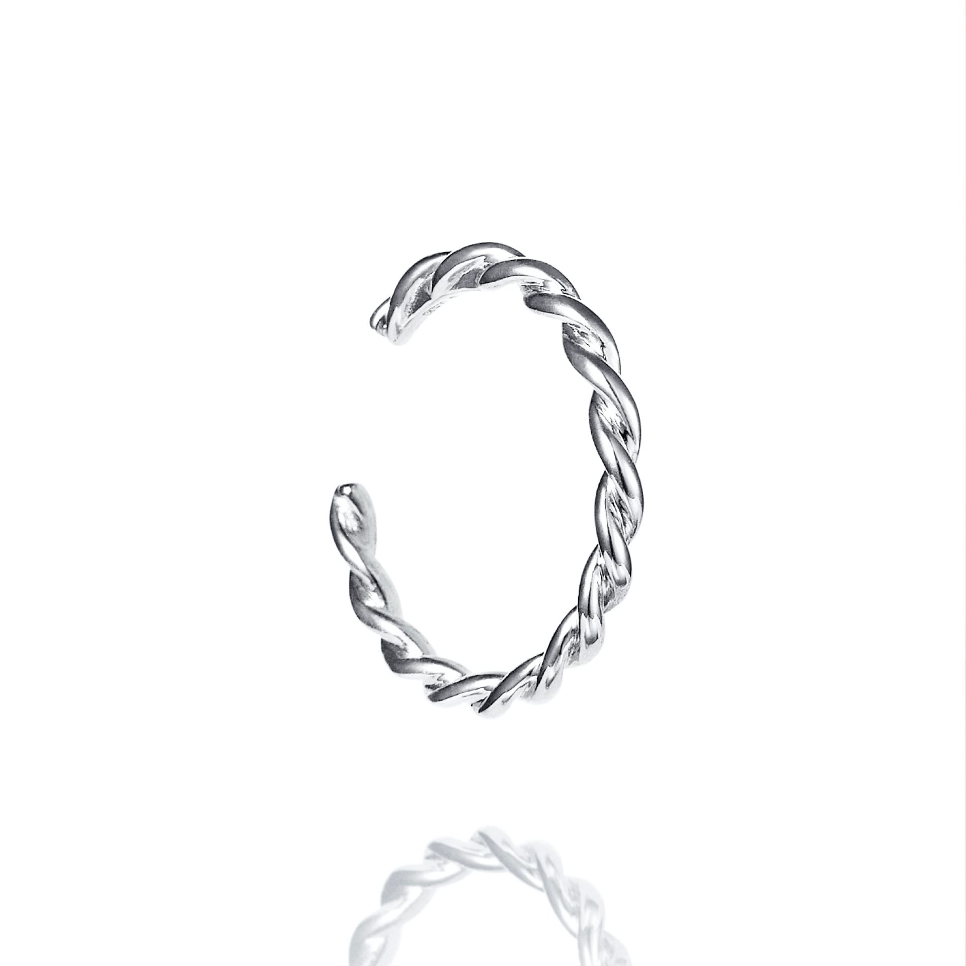 Efva Attling Wrapped Earcuff ONE SIZE - SILVER