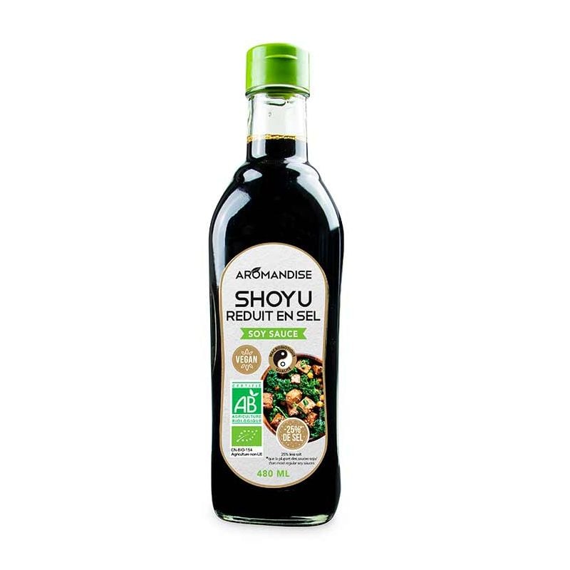 Ekologisk Shoyu - Japansk Sojasås - Saltreducerad, 480 ml