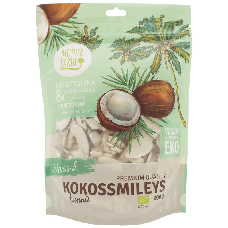 Ekologiska Kokossmileys Premium 200 gram