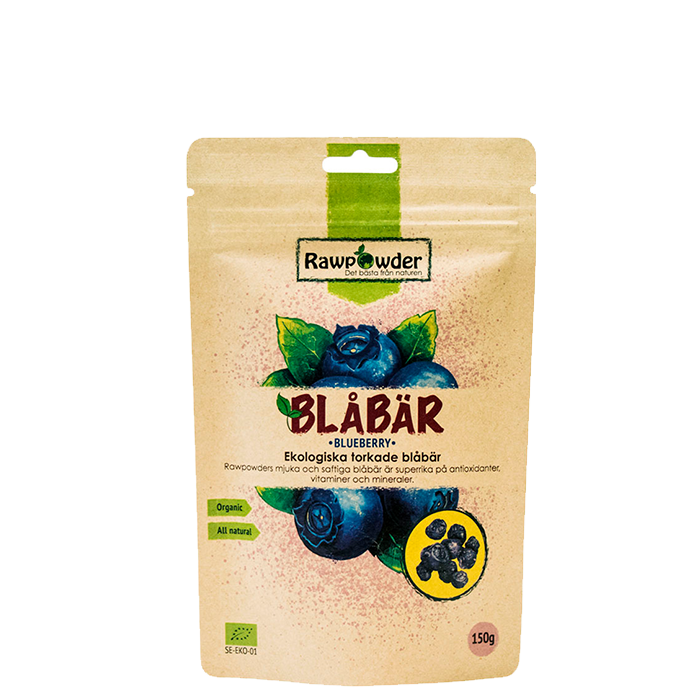 Ekologiska Torkade Blåbär 150 g