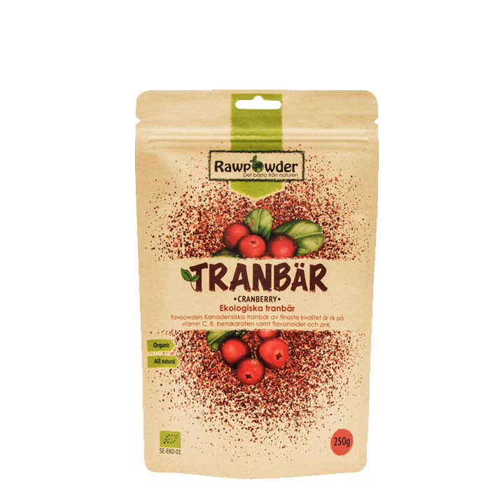 Ekologiska Tranbär 250 g