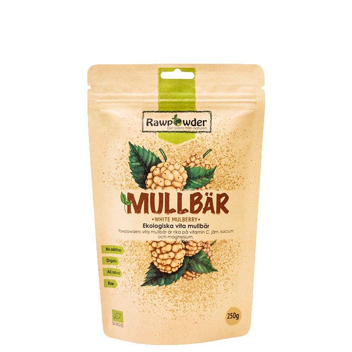 Ekologiska Vita Mullbär 250 g
