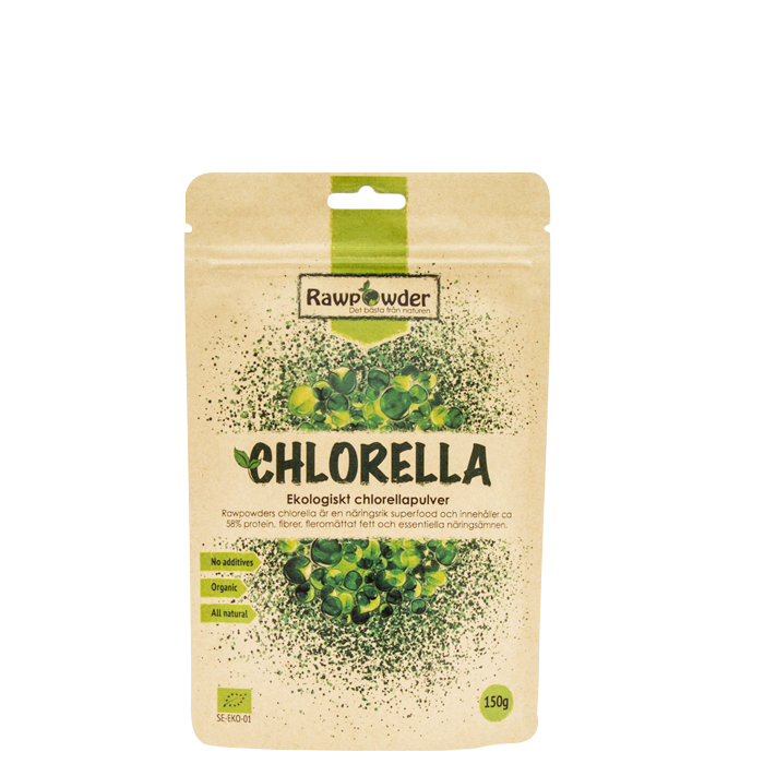 Ekologiskt Chlorellapulver 150 g