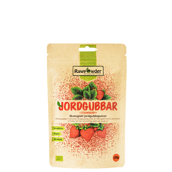 Ekologiskt Jordgubbspulver 100 g