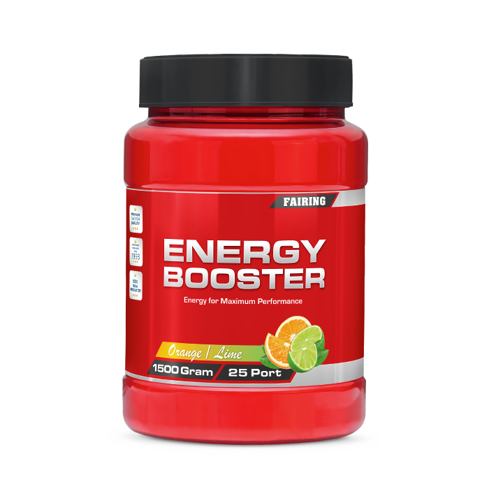 Energy Booster Kolhydratsladdning med Elektrolyter Apelsin/Lime 1500 g