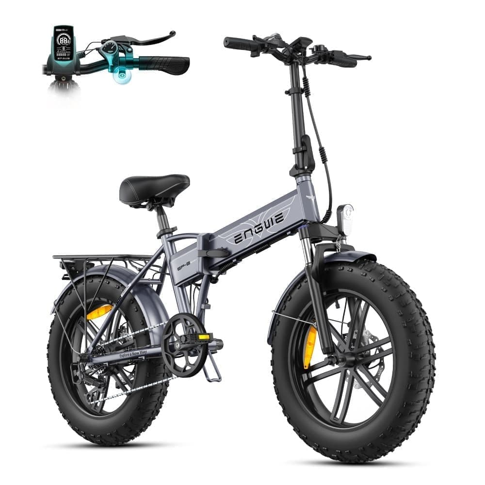 ENGWE EP-2 Boost Hopfällbar Elcykel, 20'' 4'' Terrängdäck, 48V13Ah Löstagbart Batteri, Räckvidd Upp till 120 km