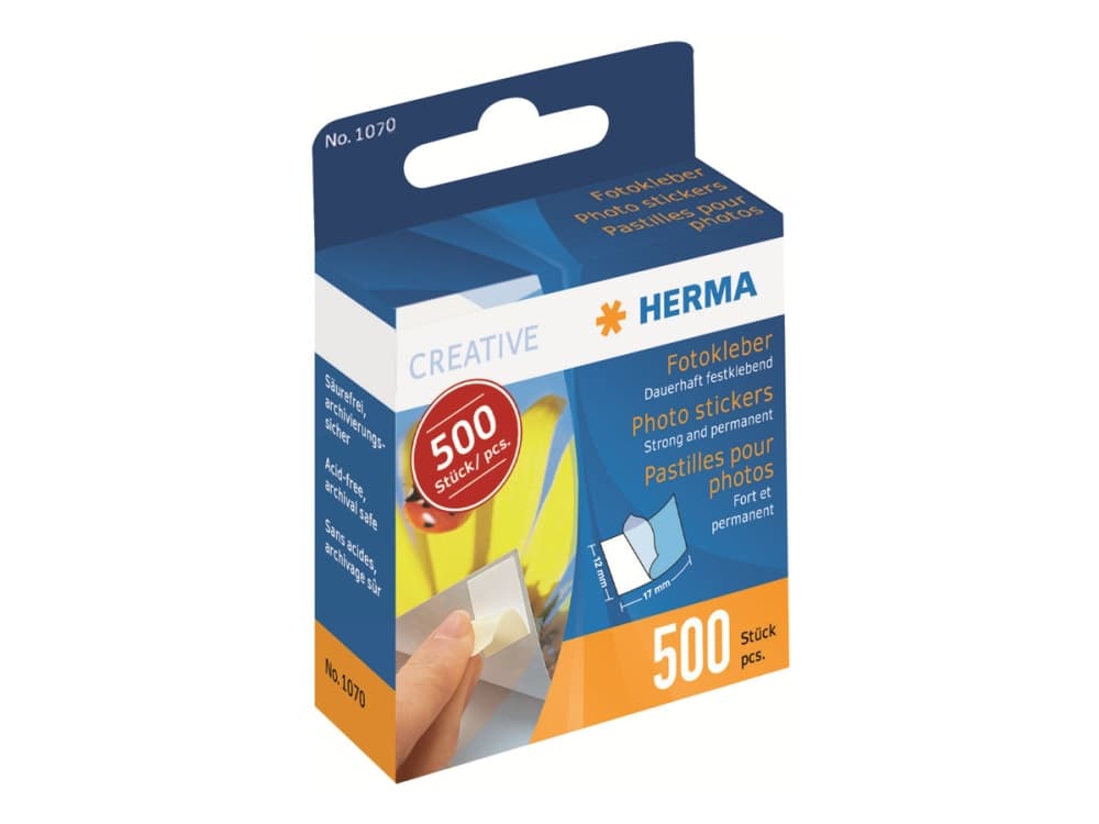 Etikett HERMA - fotolim dubbelhäftande (500 st-)