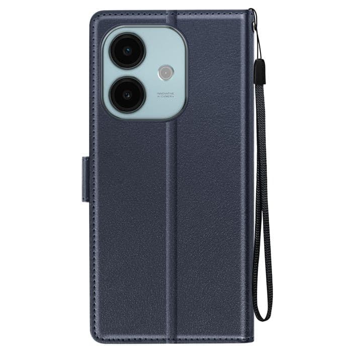Etui för Oppo A40 med dragsnodd, flip-fodral, plånbok, blå
